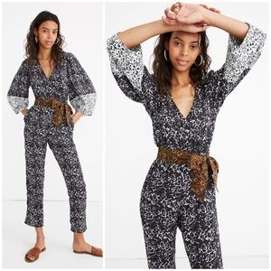 Apiece Apart Meru Wrap Jumpsuit in Multi Floral